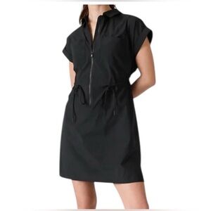 Athleta Black Topspin Dress Black